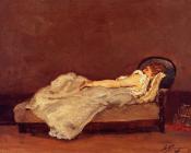 保罗 高更 : Mette Asleep on a Sofa